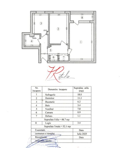 Teiul Doamnei, vanzare apartament 2 camere renovat 2025.